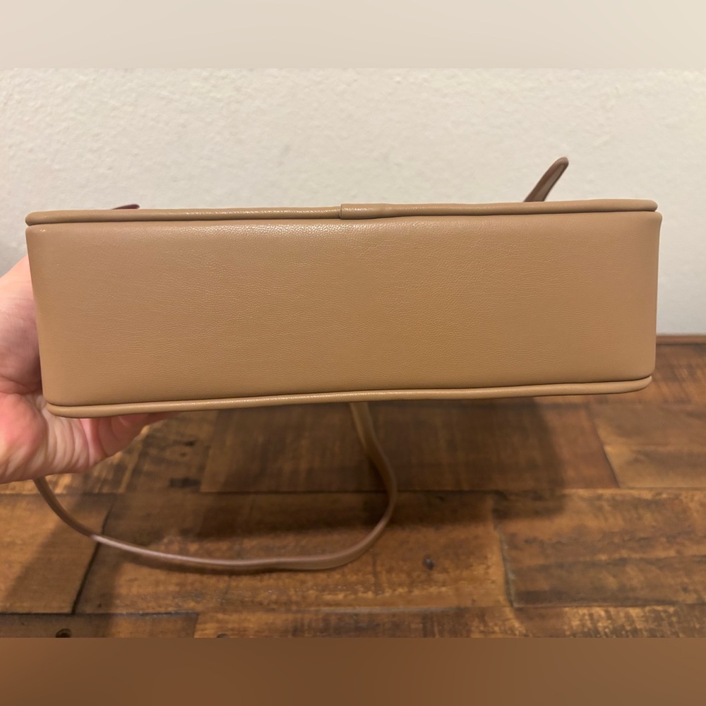 Sam Edelman Tan Crossbody Bag with Gold Tone Details - Picture 6 of 8